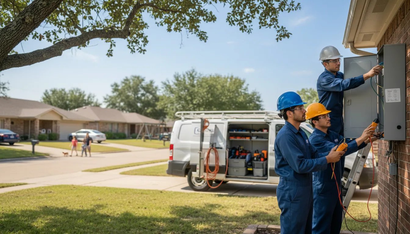 Certified electrician providing emergency electrical services in Whiteface, TX